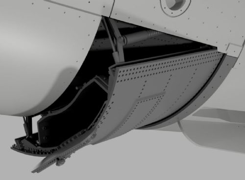 F-104 Drag Chute Bay and Canister (for Kinetic F-104 kits)
